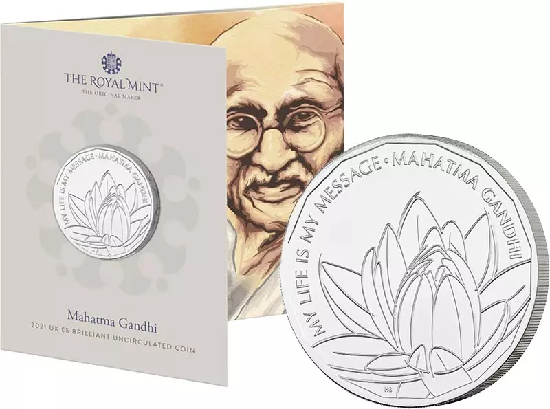 5 Pounds Großbritannien Mahatma Gandhi 2021