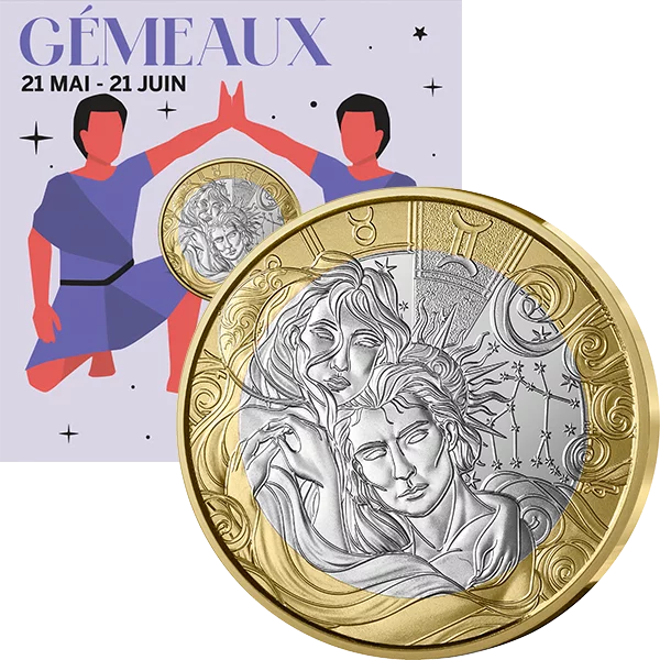 5 Euro Frankreich Sternzeichen - Zwillinge