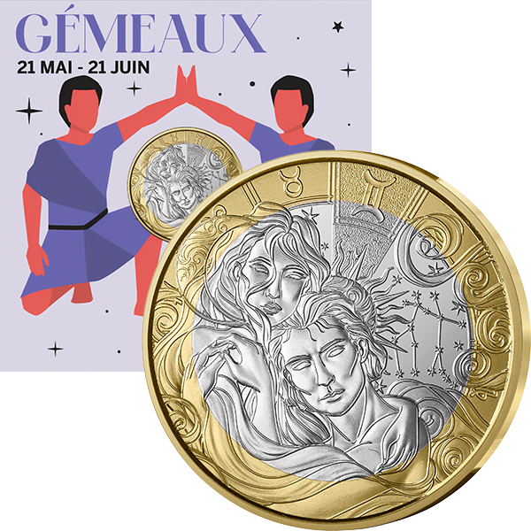 5 Euro Frankreich Sternzeichen - Zwillinge