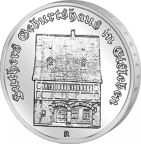 5 Mark DDR Luthers Geburtshaus in Eisleben 1983 Stempelglanz