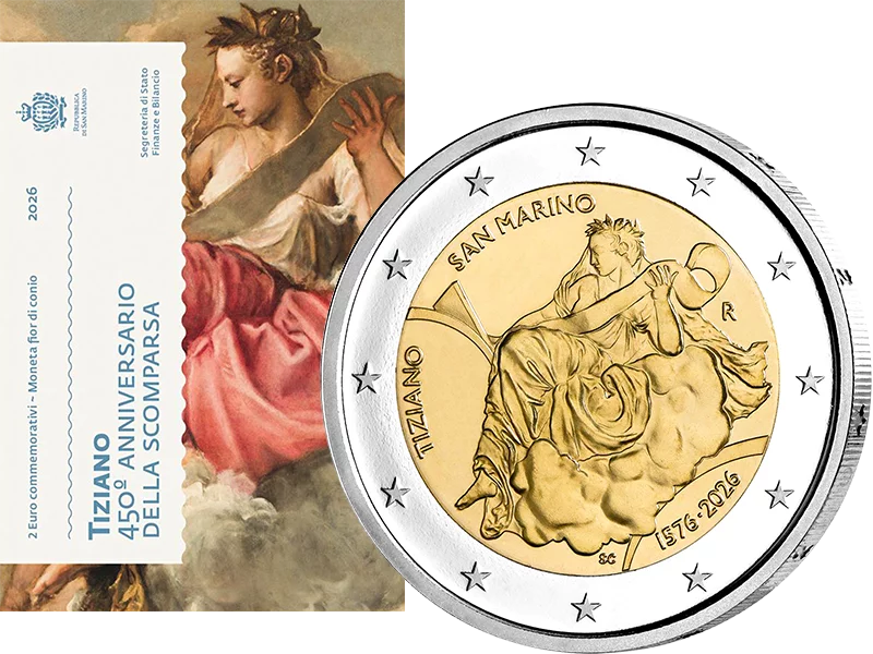 2 Euro San Marino 450. Todestag Tizian 2026