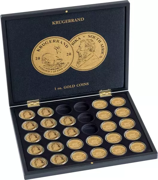 Münzkassette für 30 Goldmünzen Krügerrand