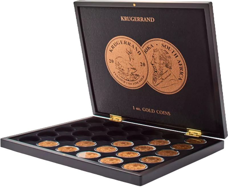 Münzkassette für 30 Goldmünzen Krügerrand