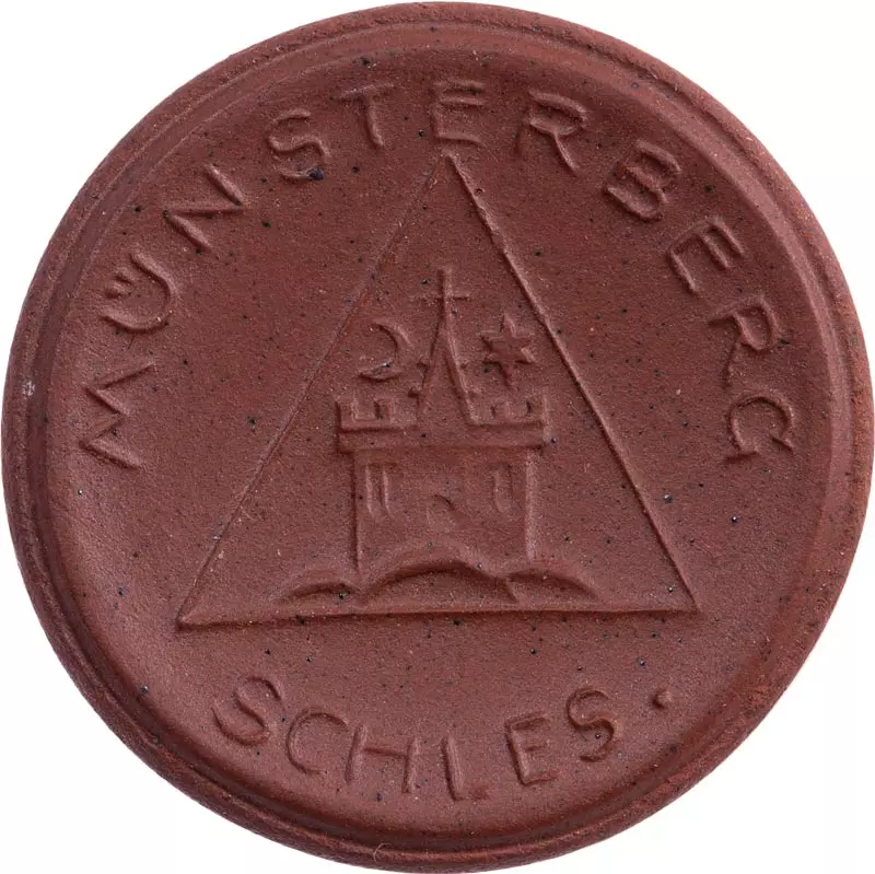 20 Pfennige Münsterberg Schlesien Böttger-Steinzeug 1921