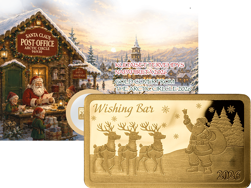 Goldbrief Weihnachtsbarren Rovaniemi 2026