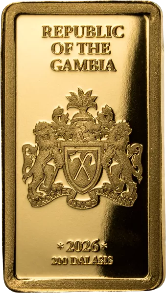 1 Gramm Goldbarren Gambia African Big Animals Gold Bars - Leopards 2026