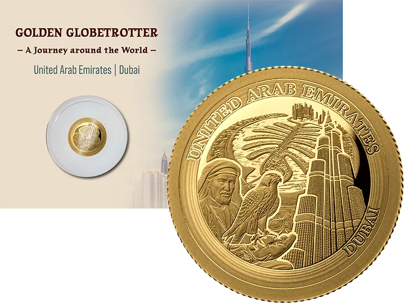 1.000 Francs Gabun Golden Globetrotter - Dubai Arabische Emirate 2026