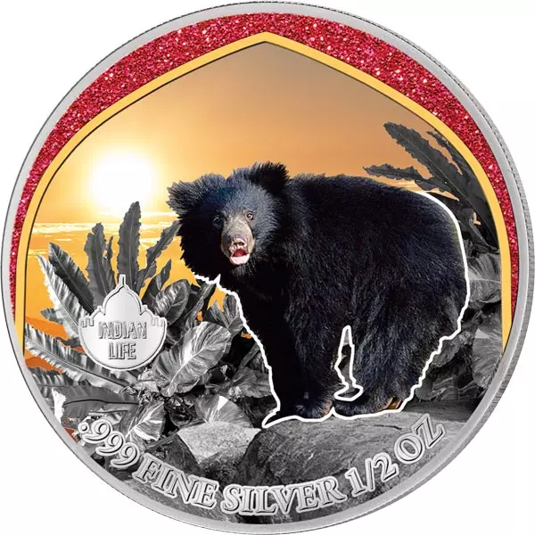 500 Francs Kamerun Mysterious Rhodium Indian Life - Lippenbär 2024