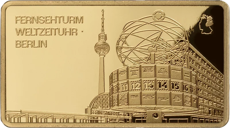50 Tala Samoa Goldbarren DDR 15 Bezirke - Berlin Fernsehturm und Weltzeituhr 2026