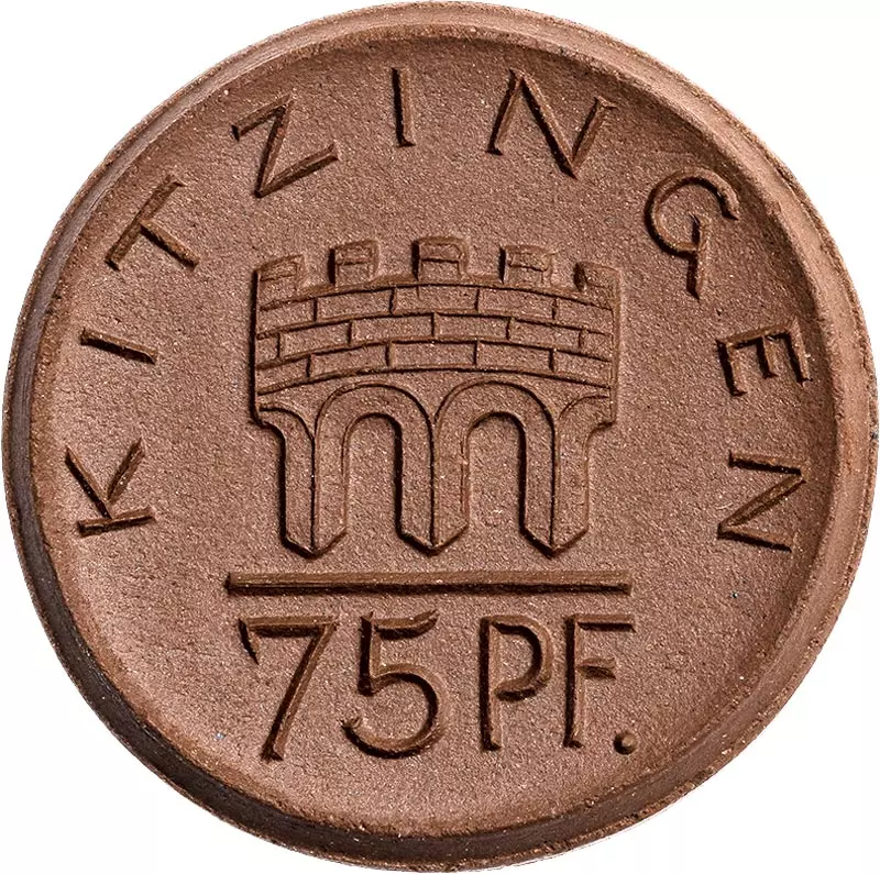75 Pfennig Kitzingen Bayern 1921