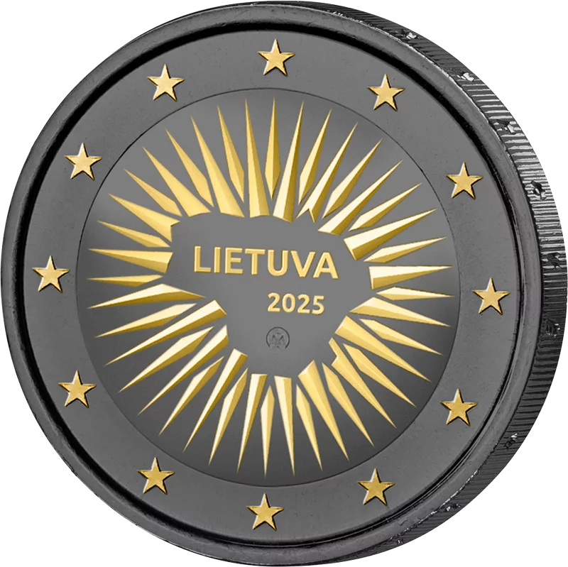 2 Euro Litauen Verteidigung 2025 Golden Enigma Edition