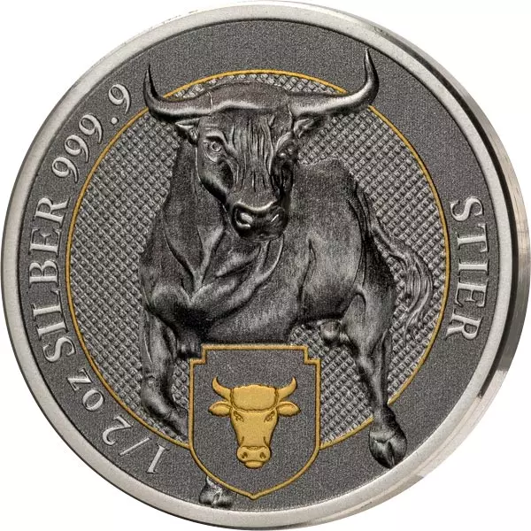 Silber-Gedenkprägung Deutschlands fantastische Tierwesen - Stier 2023