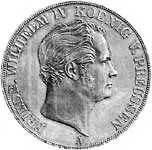 Doppeltaler Preußen König Friedrich Wilhelm IV. 1843-1851