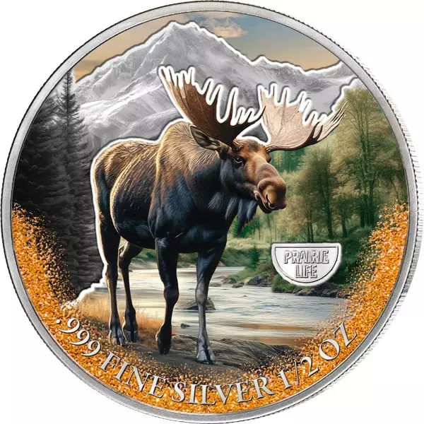 500 Francs Kamerun Mysterious Rhodium Prairie Life - Elch 2025 500 Francs Kamerun Mysterious Rhodium Prairie Life - Elch 2025