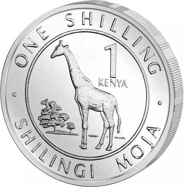 1 - 20 Shillings Kursmünzensatz Kenia 2018