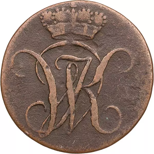 1 Heller Hessen-Kassel Kurfürst Wilhelm I. Jahrgang unserer Wahl
