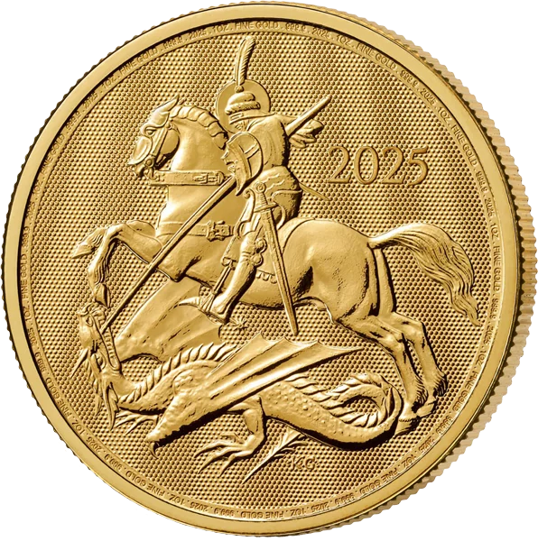 1 Unze Gold Großbritannien St. George and the Dragon 2025