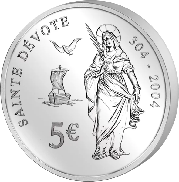 Euro-Kursmünzensatz Monaco 2004 inkl. 5-Euro-Gedenkmünze