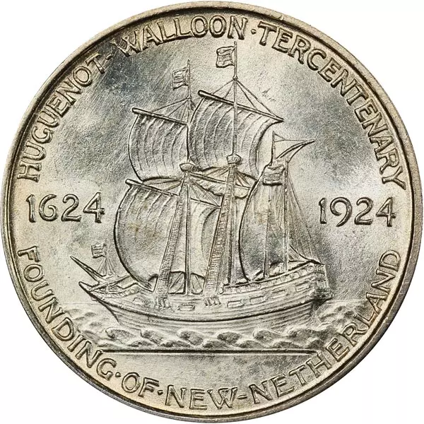 1/2 Dollar USA Hugenotten in Amerika 1924