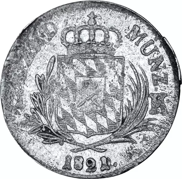 1 Kreuzer Bayern König Maximilian I. Joseph 1807-1825