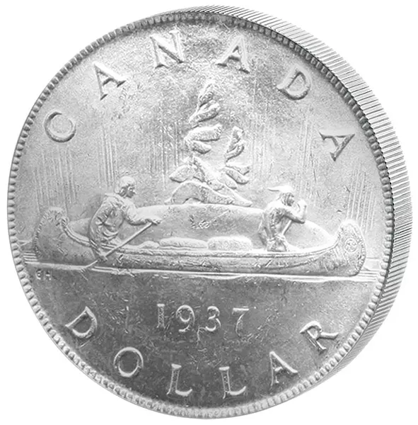 1 Dollar Kanada Kanu Georg VI. 1937-1952 vorzüglich - Stempelglanz