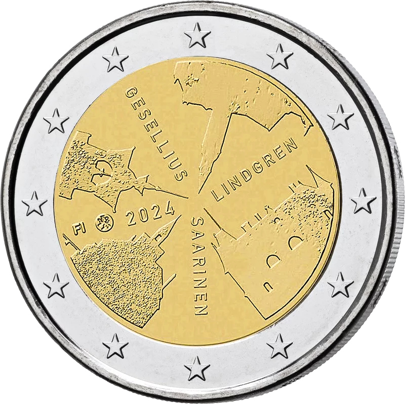 2 Euro Numisbrief Finnland Finnische Architektur 2024