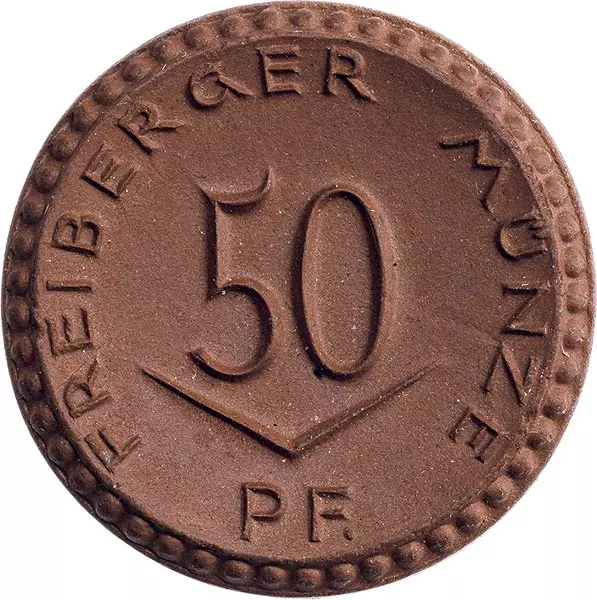 50 Pfennig Freiberg Sachsen 1921