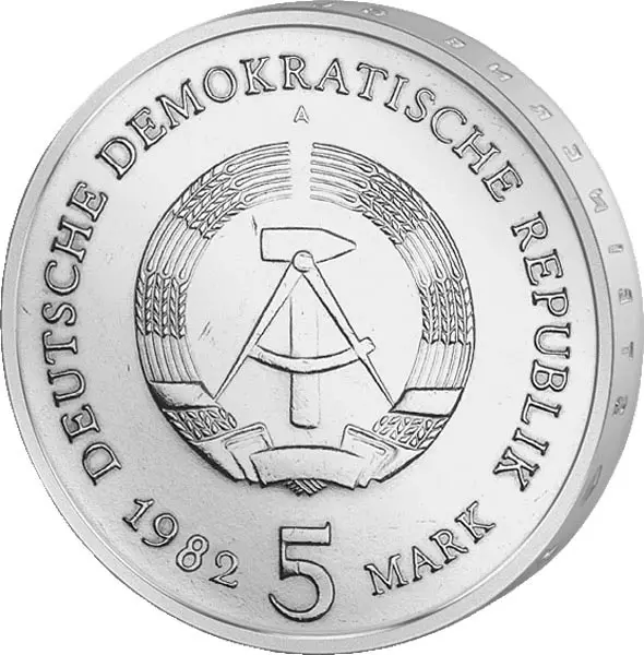 5 Mark DDR Goethes Gartenhaus in Weimar 1982 Stempelglanz