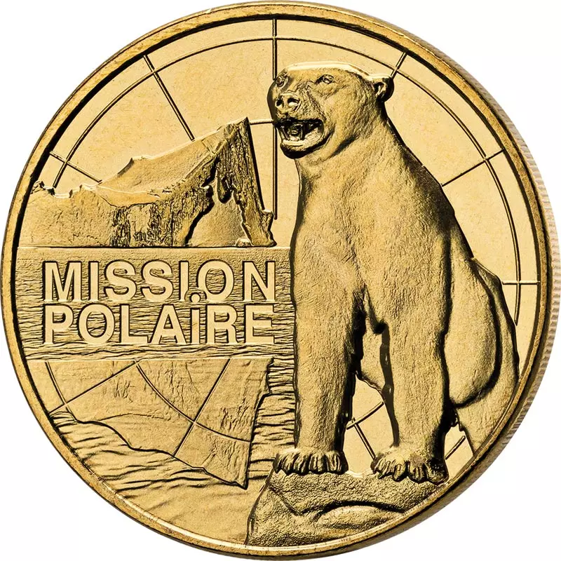 Gedenkprägung Mission Polaire 2023 Gedenkprägung Mission Polaire 2023