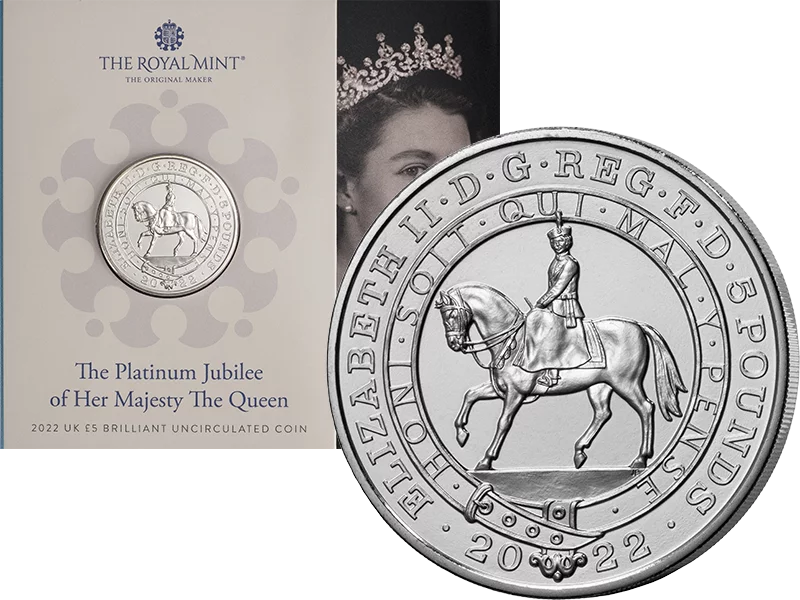 5 Pounds Großbritannien The Platinum Jubilee of Her Majesty The Queen 2022
