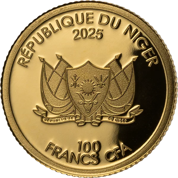 100 Francs Niger Classic Gold 180. Geburtstag Ludwig II. 2025