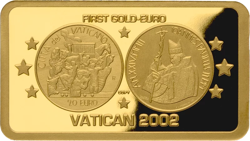100 Francs Elfenbeinküste History of Gold Euros - Vatikan 2024