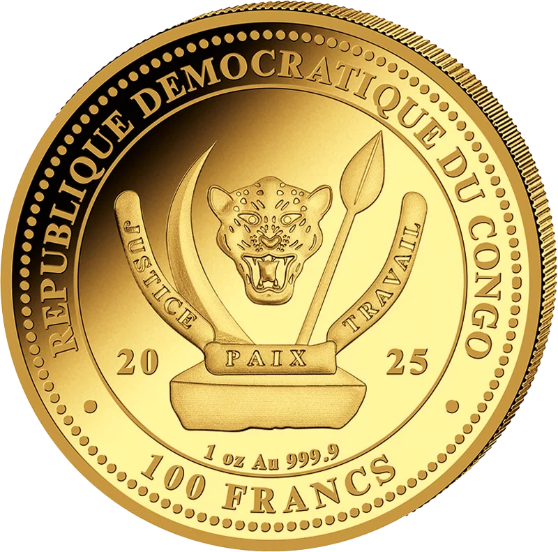 1 Unze Gold Kongo World's Wildlife - The Lion 2025
