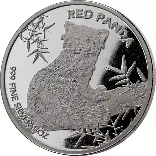 1 Unze Silber Tschad Roter Panda 2024