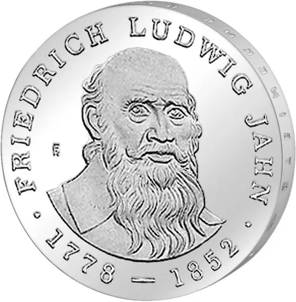 5 Mark DDR Friedrich Ludwig Jahn 1977 Stempelglanz