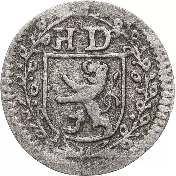 1 Kreuzer Hessen-Darmstadt Landgraf Ernst-Ludwig 1720-1733