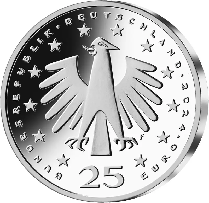 25 Euro BRD Weihnachten - Adventskranz 2024 Polierte Platte