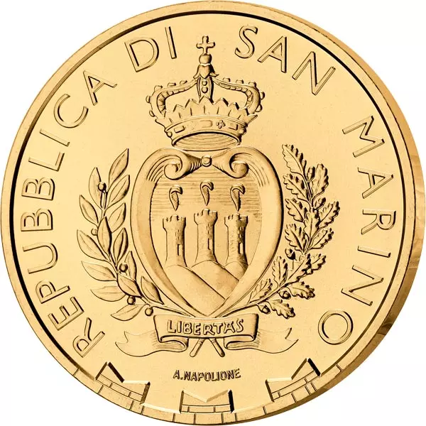 1/10 Unze Gold San Marino Wanderfalke 2024