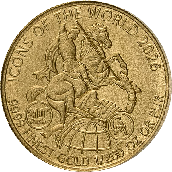 1/200 Unze Gold Ruanda Icons of the World - 210 Jahre Gold Sovereign 2026