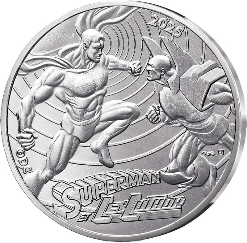 10 Euro Frankreich Superman und Lex Luthor 2025