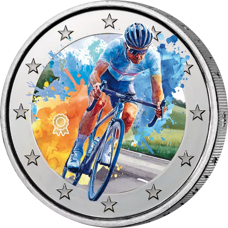 2-Euro-Künstlerausgabe Sport Radsport