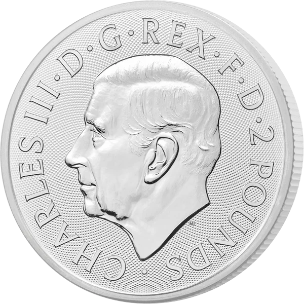 2 Pounds Großbritannien Britannia 2025 mit Keramikveredelung