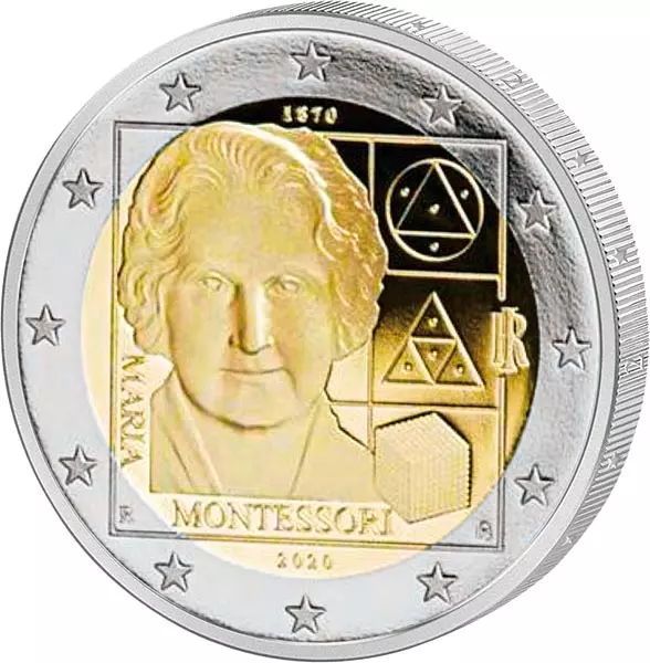 2 Euro Italien 150. Geburtstag von Maria Montessori 2020