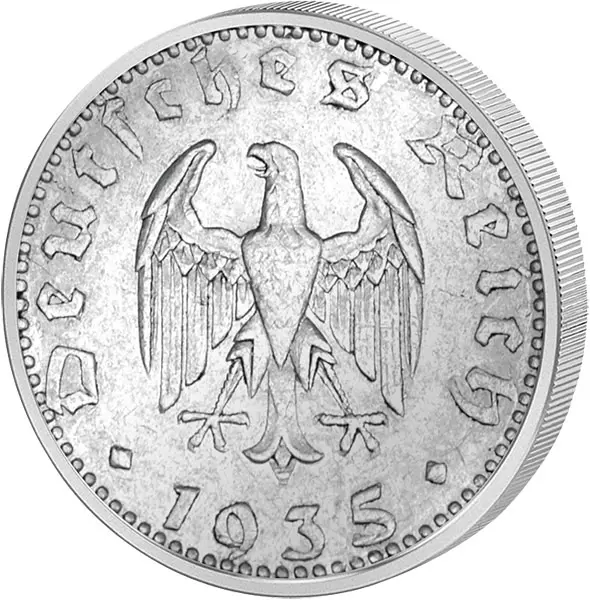50 Reichspfennig Drittes Reich Adler 1935