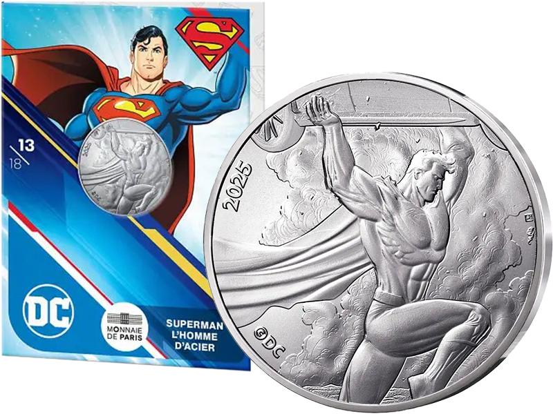 10 Euro Frankreich Superman Man of Steel 2025