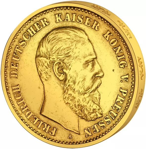 10 Mark Preußen Kaiser Friedrich III. 1888 10 Mark Preußen Kaiser Friedrich III. 1888