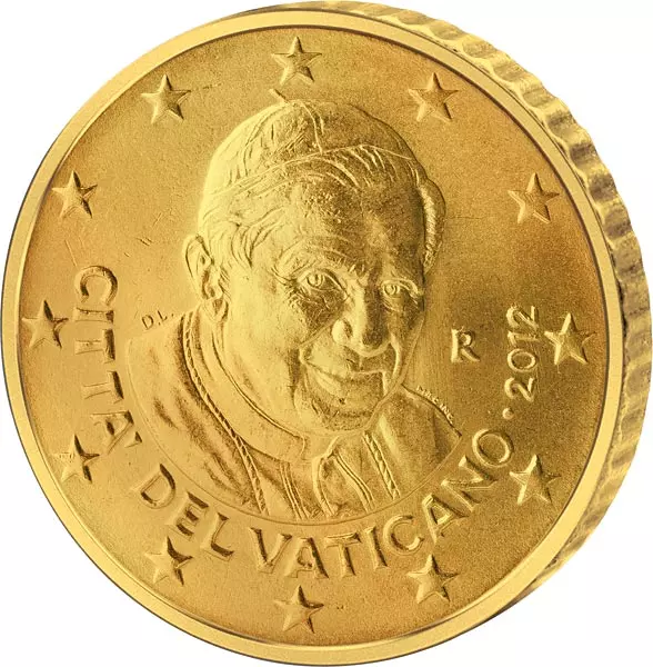 50 Cent Vatikan In Gedenken an Papst Benedikt XVI. 2006-2013