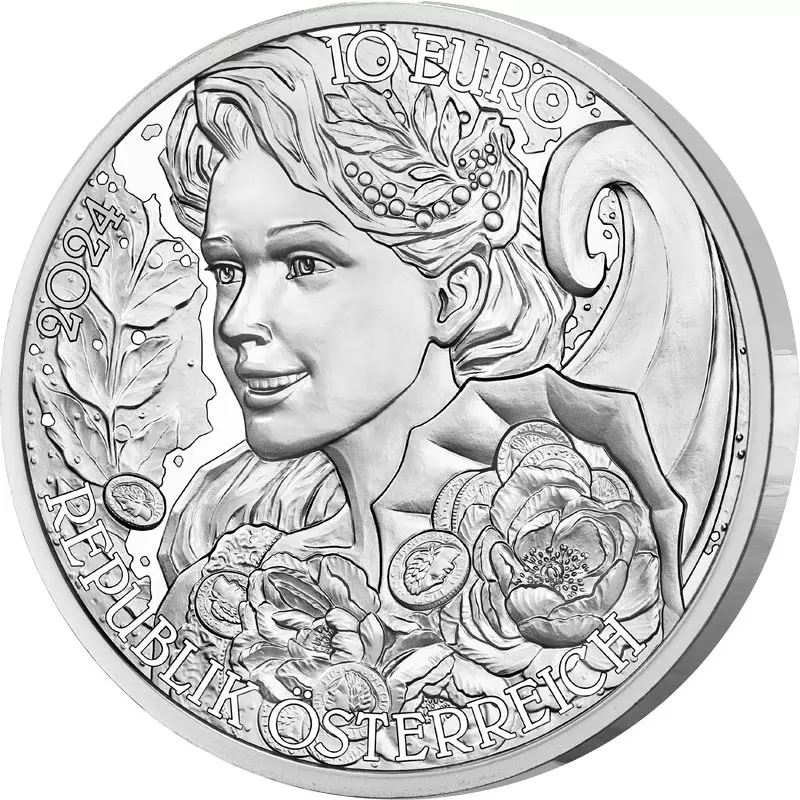 10 Euro Österreich Mit der Sprache der Blumen - Pfingstrose 2024
