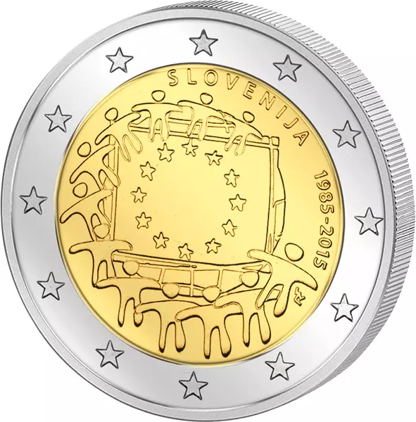 4 x 2 Euro Slowenien Gemeinschaftsausgaben