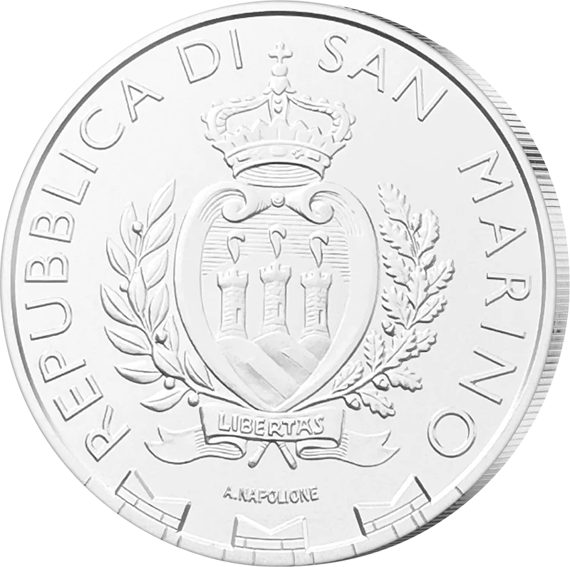 5 Euro San Marino Wanderfalke 2025 mit Keramikveredelung
